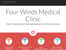 Tablet Screenshot of fourwindsclinic.com